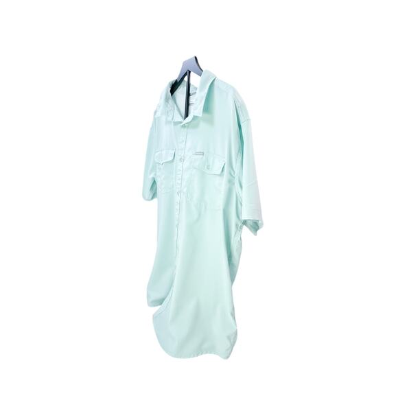 Columbia Sportswear Light Blue Omni-Wick 100% Polyester Button-Up Shirt - XXL - Picture 2 of 6